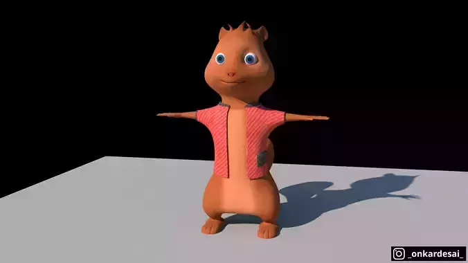 3D Stylized Squirrel