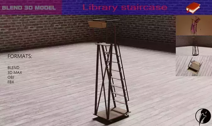 Library staircase