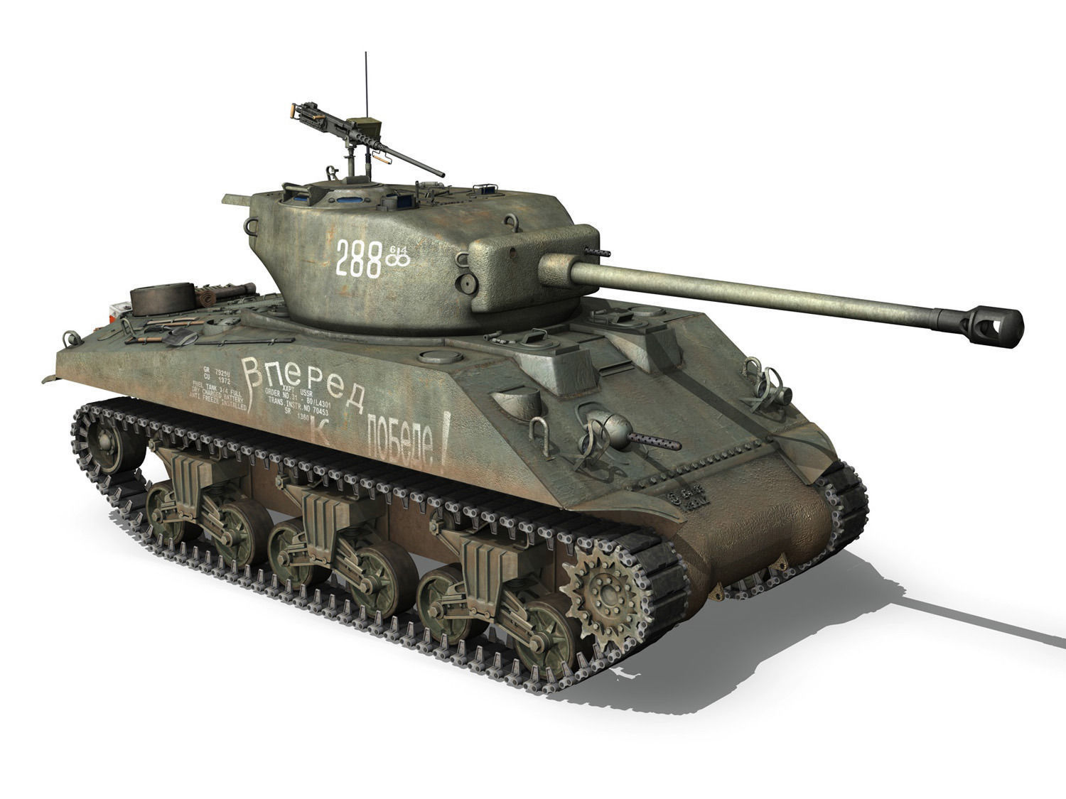 M4A2 Sherman - 288 - Russia 3D model_9
