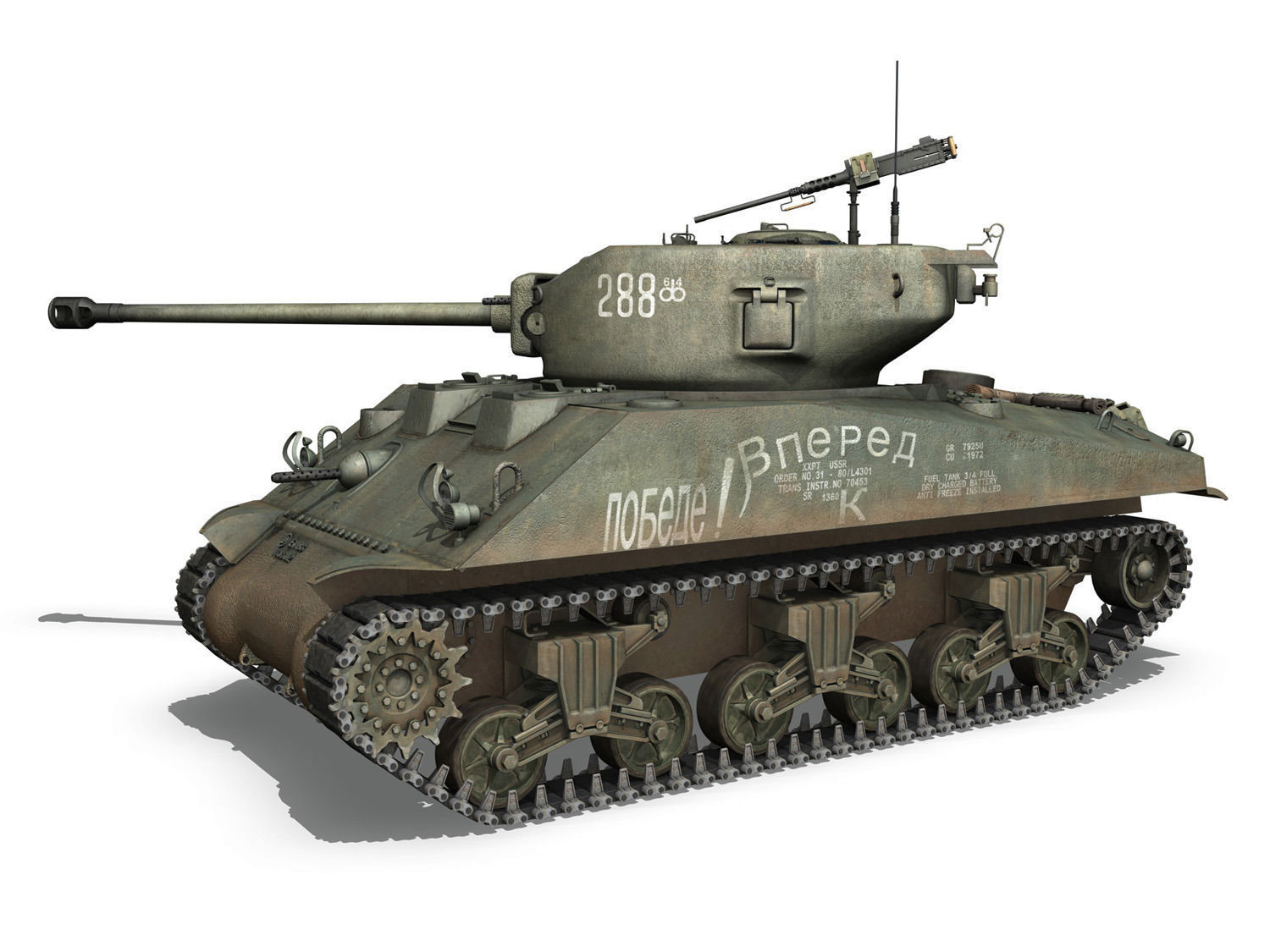 M4A2 Sherman - 288 - Russia 3D model_2