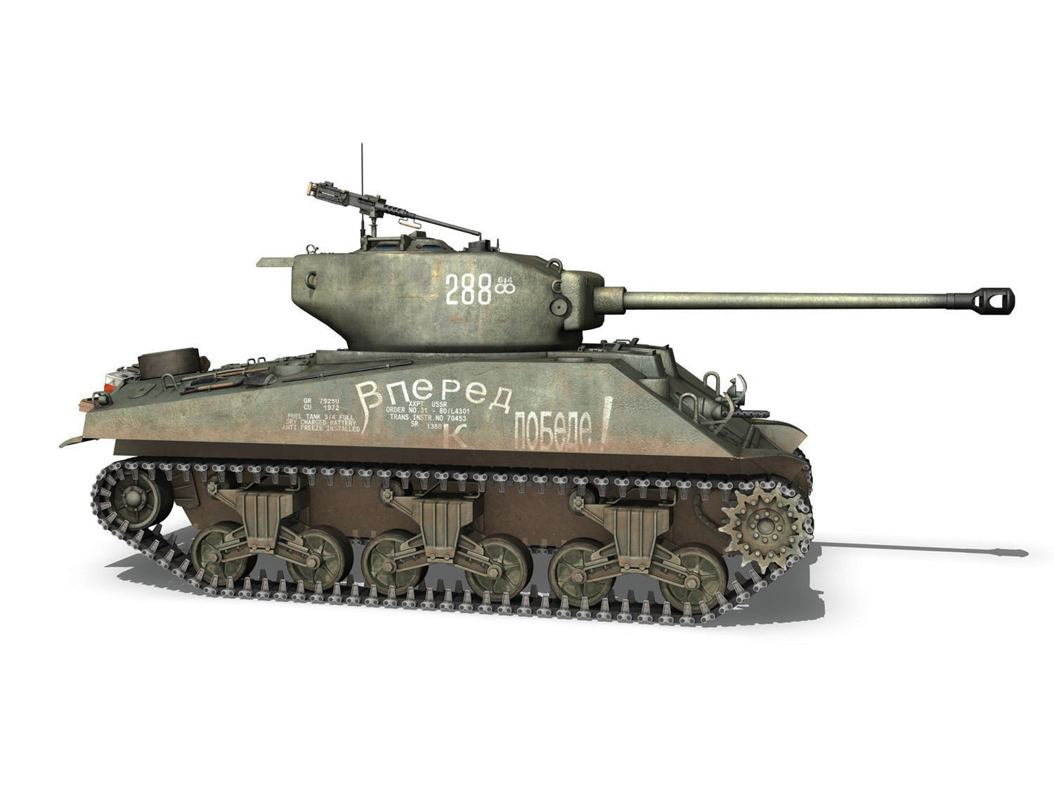 M4A2 Sherman - 288 - Russia 3D model_8