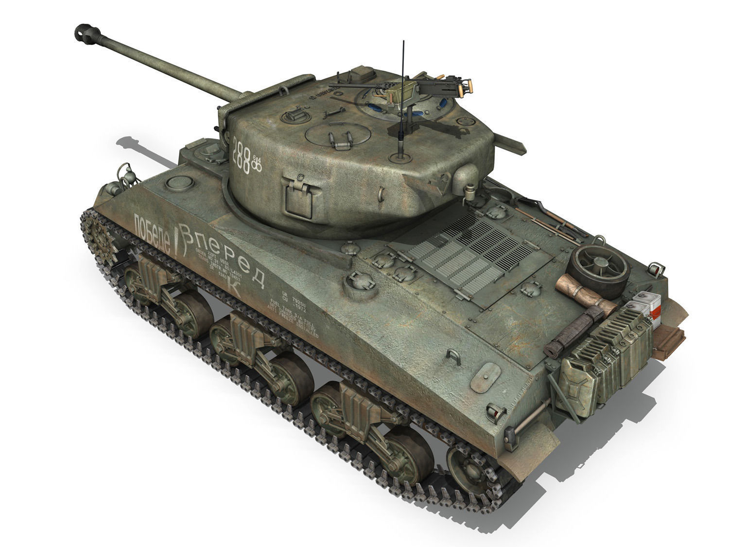 M4A2 Sherman - 288 - Russia 3D model_5