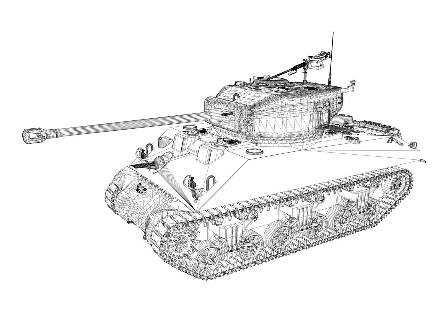 M4A2 Sherman - 288 - Russia 3D model_11