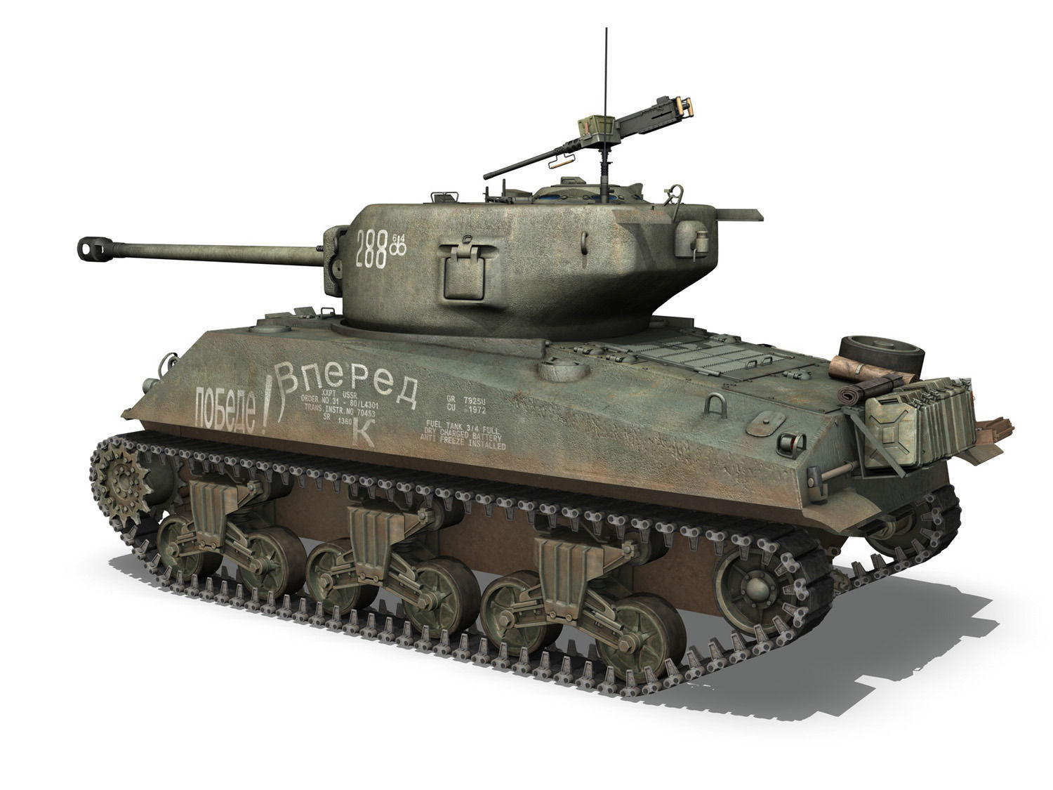 M4A2 Sherman - 288 - Russia 3D model_4
