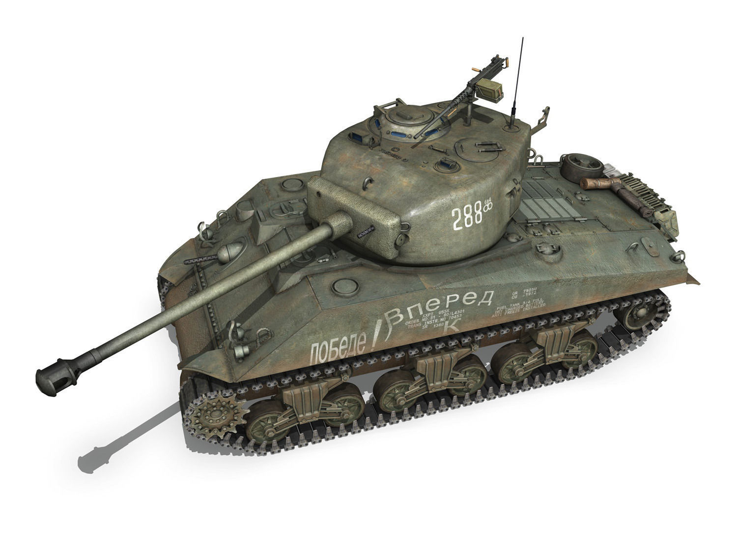 M4A2 Sherman - 288 - Russia 3D model_3