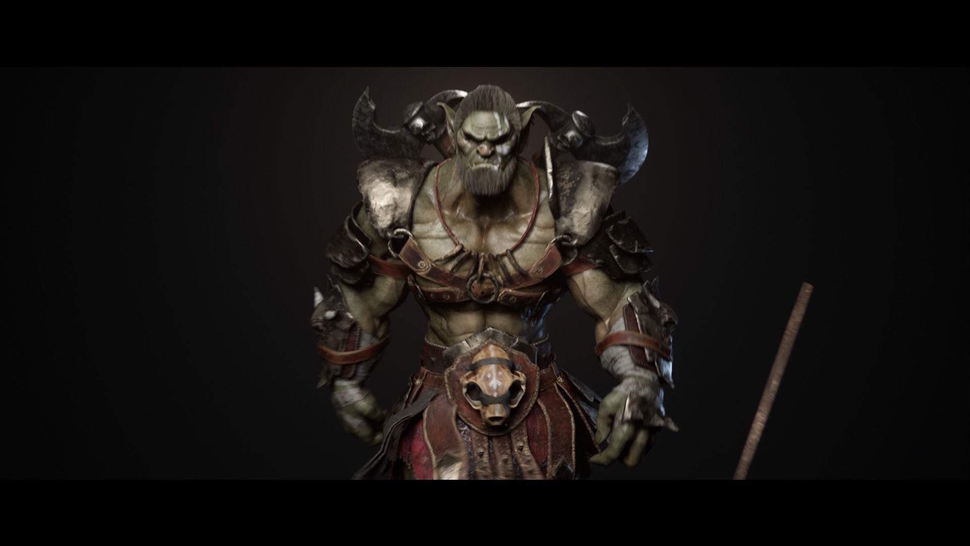 Goblin Champion Low-poly 3D model_4