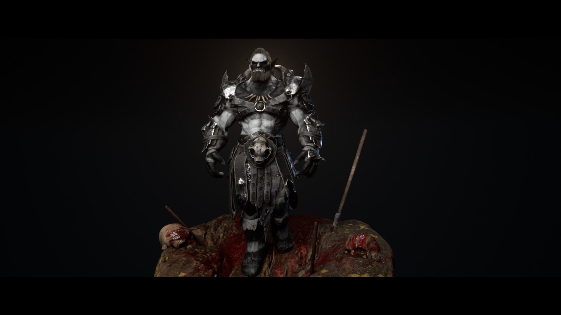 Goblin Champion Low-poly 3D model_14