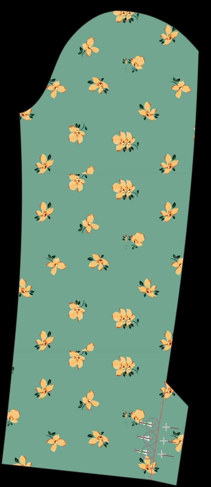 Bathrobe woman in bikini Low-poly 3D model_24