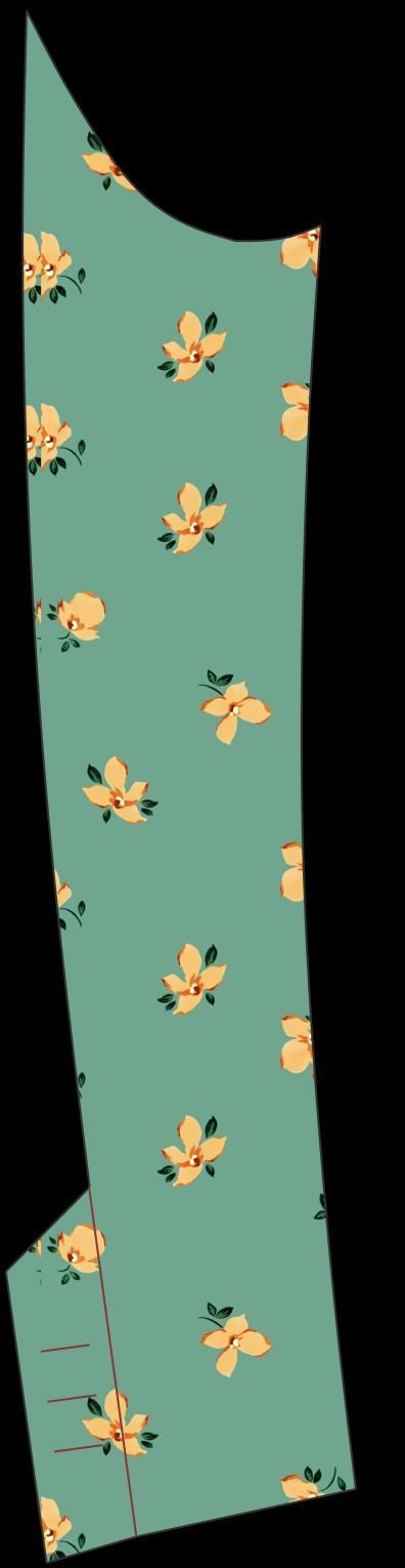 Bathrobe woman in bikini Low-poly 3D model_11