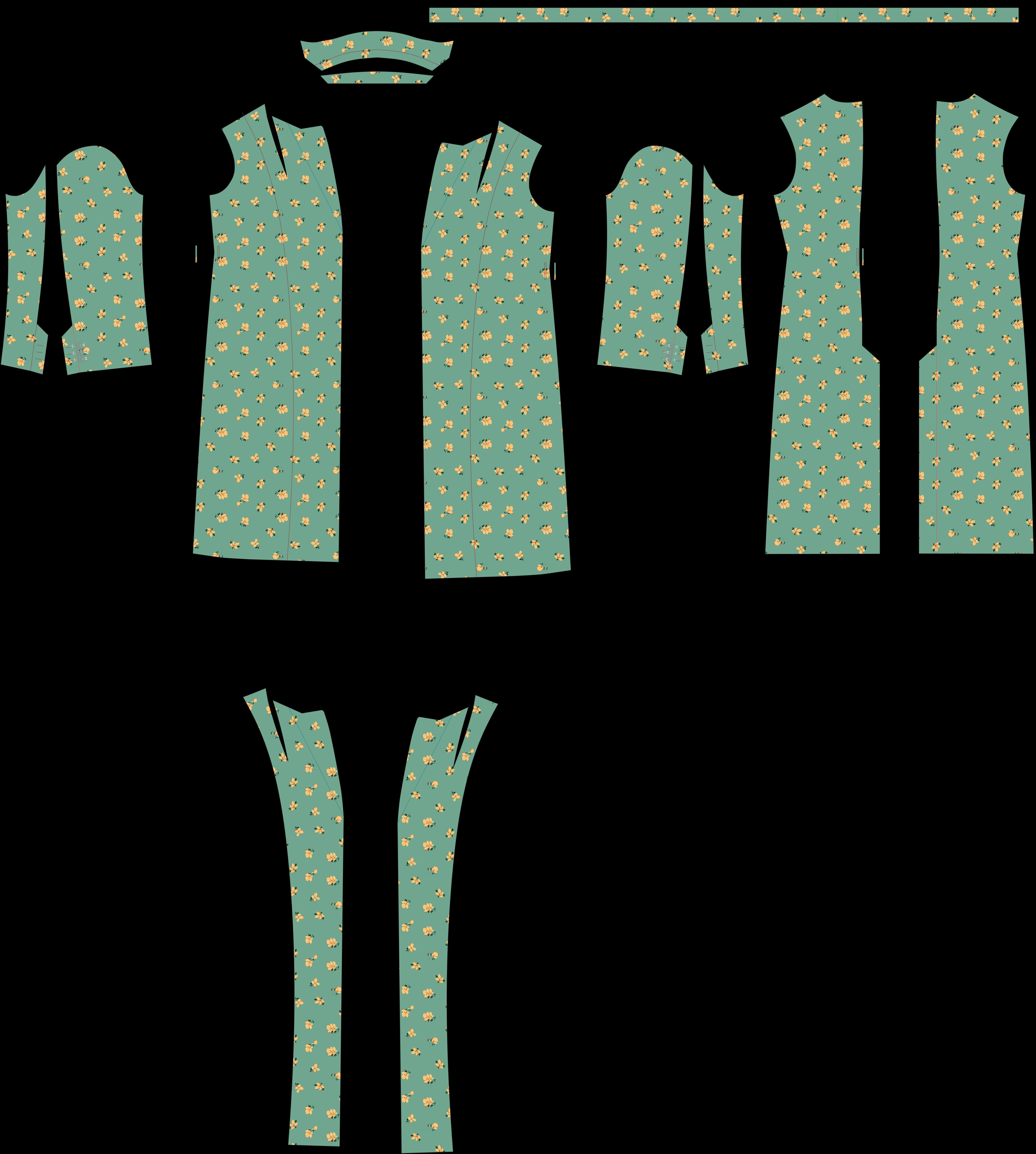 Bathrobe woman in bikini Low-poly 3D model_54