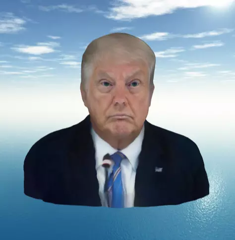Donuld Trump 3D Face Free 3D model