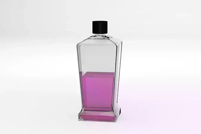 Antique style perfume bottle Low-poly 3D model