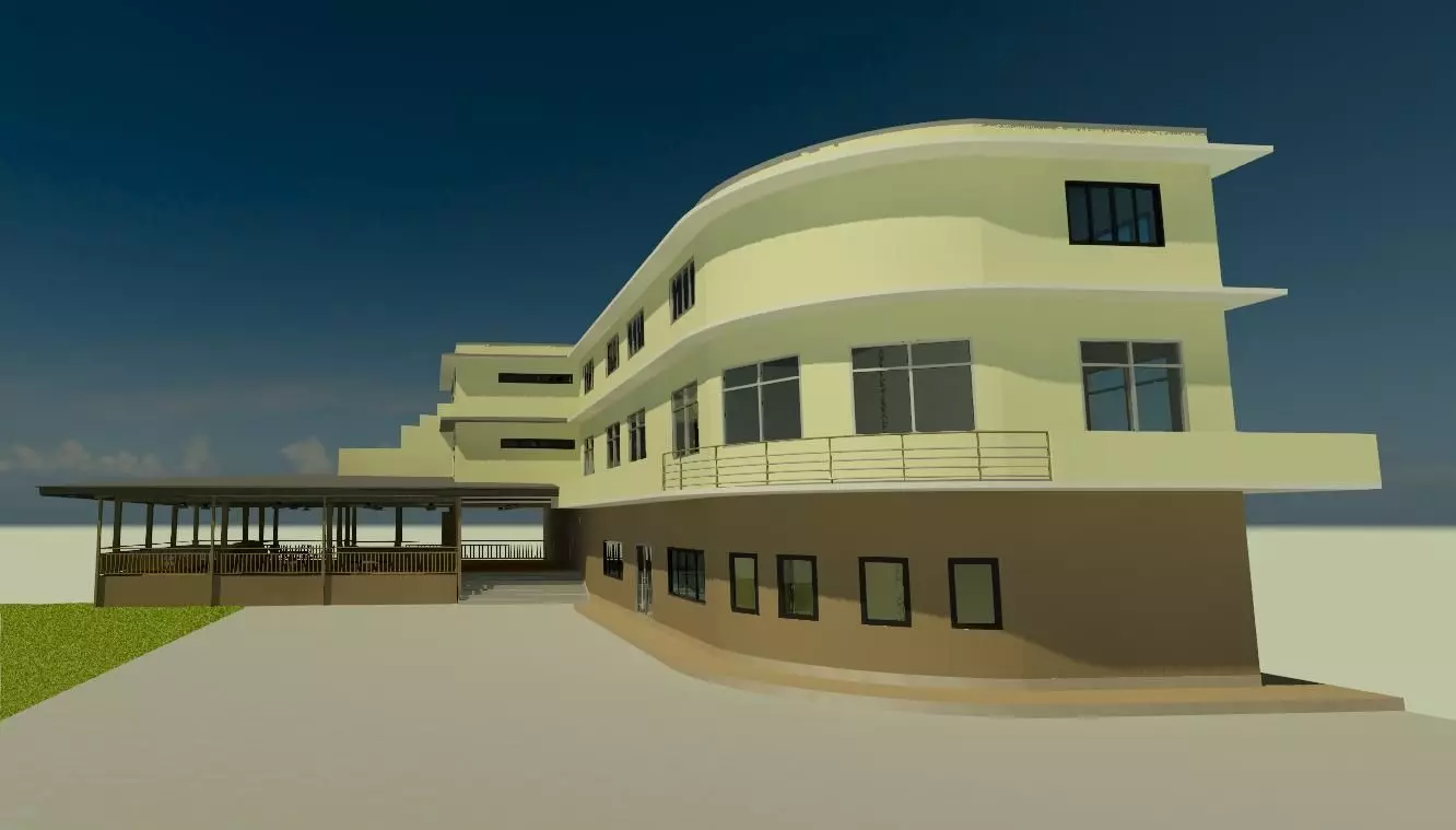 Renovation the old building 3D model_0