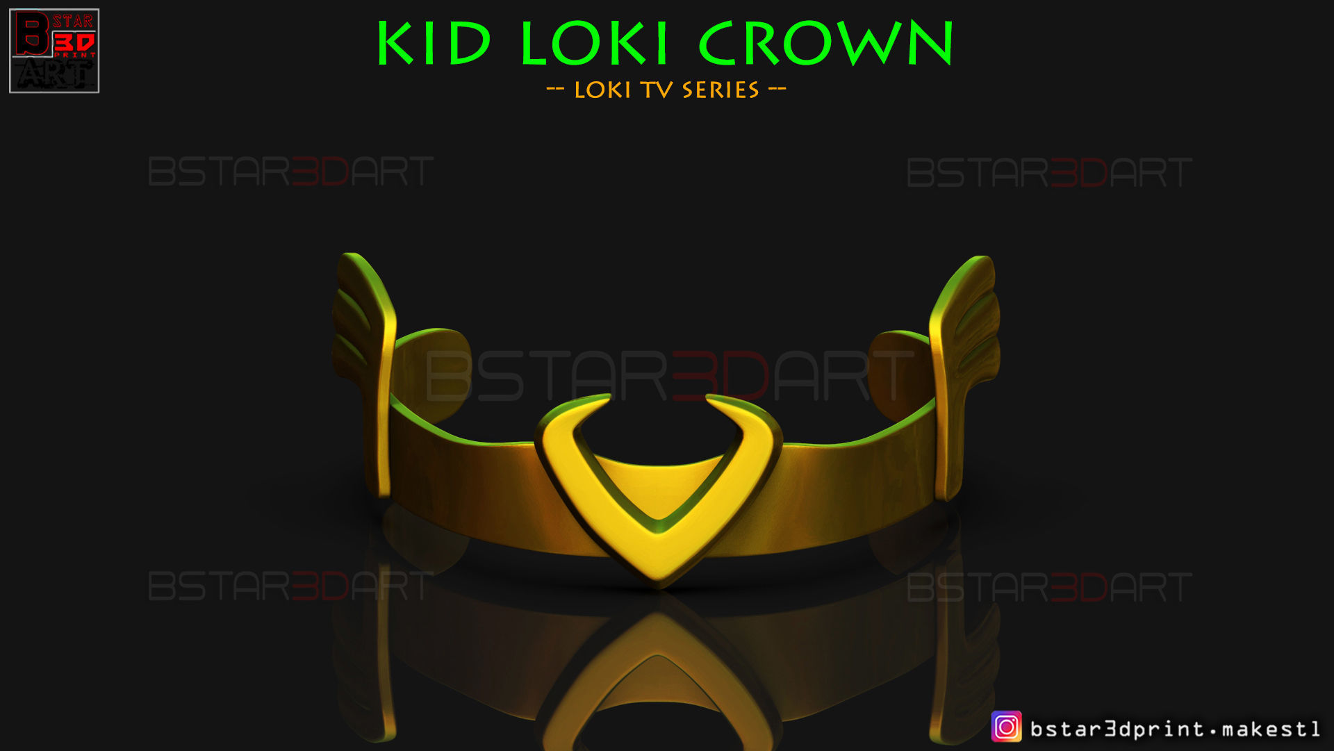 KID Loki Crown - Loki TV series 2021 3D print model_11