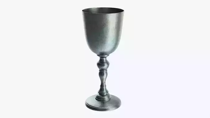 Metal goblet 3D model