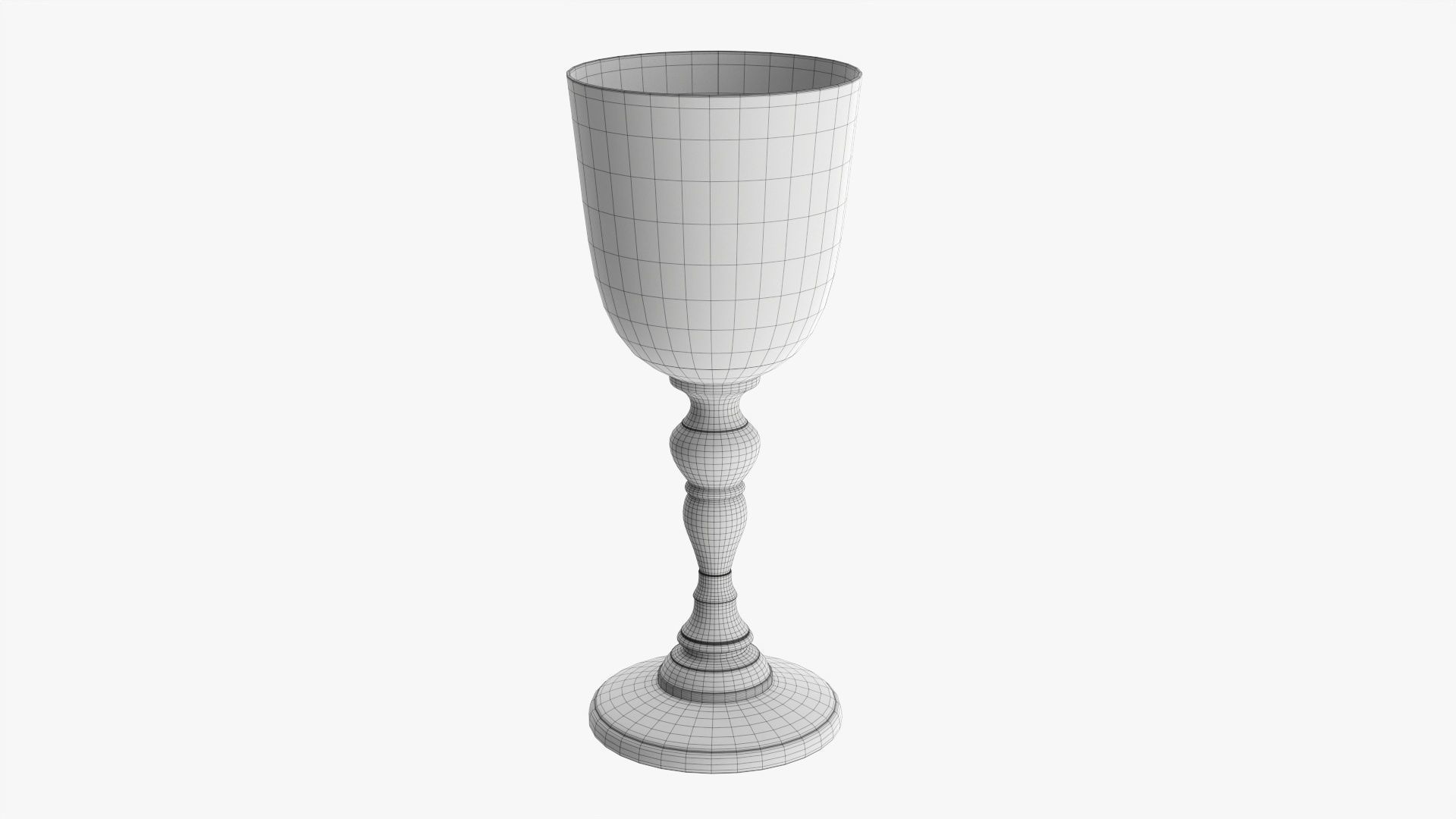 Metal goblet 3D model_5
