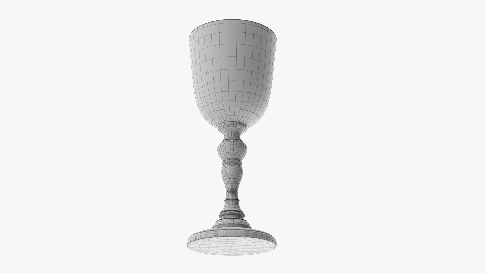 Metal goblet 3D model_7