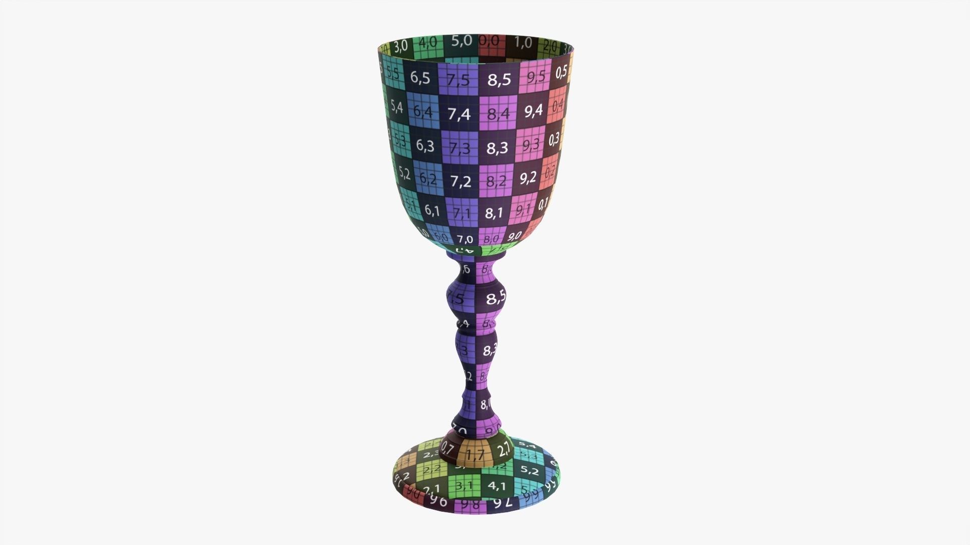 Metal goblet 3D model_10