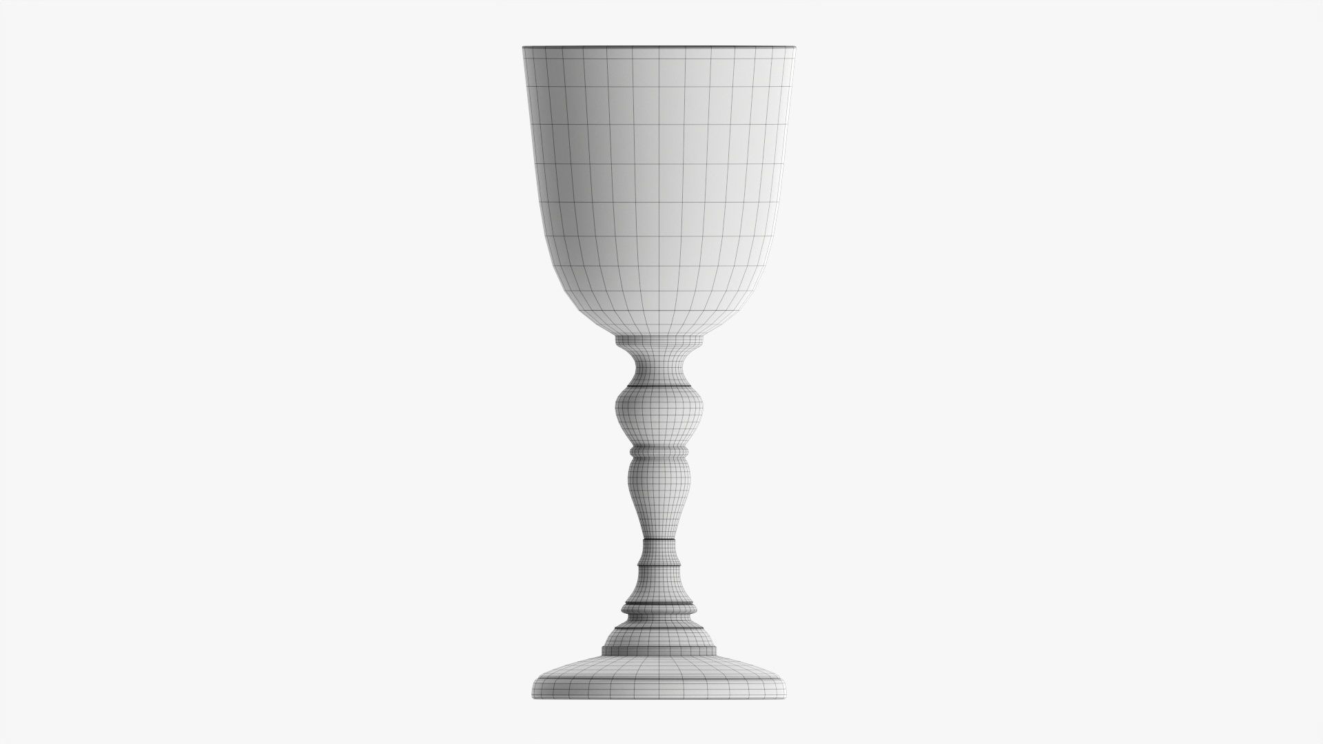 Metal goblet 3D model_8