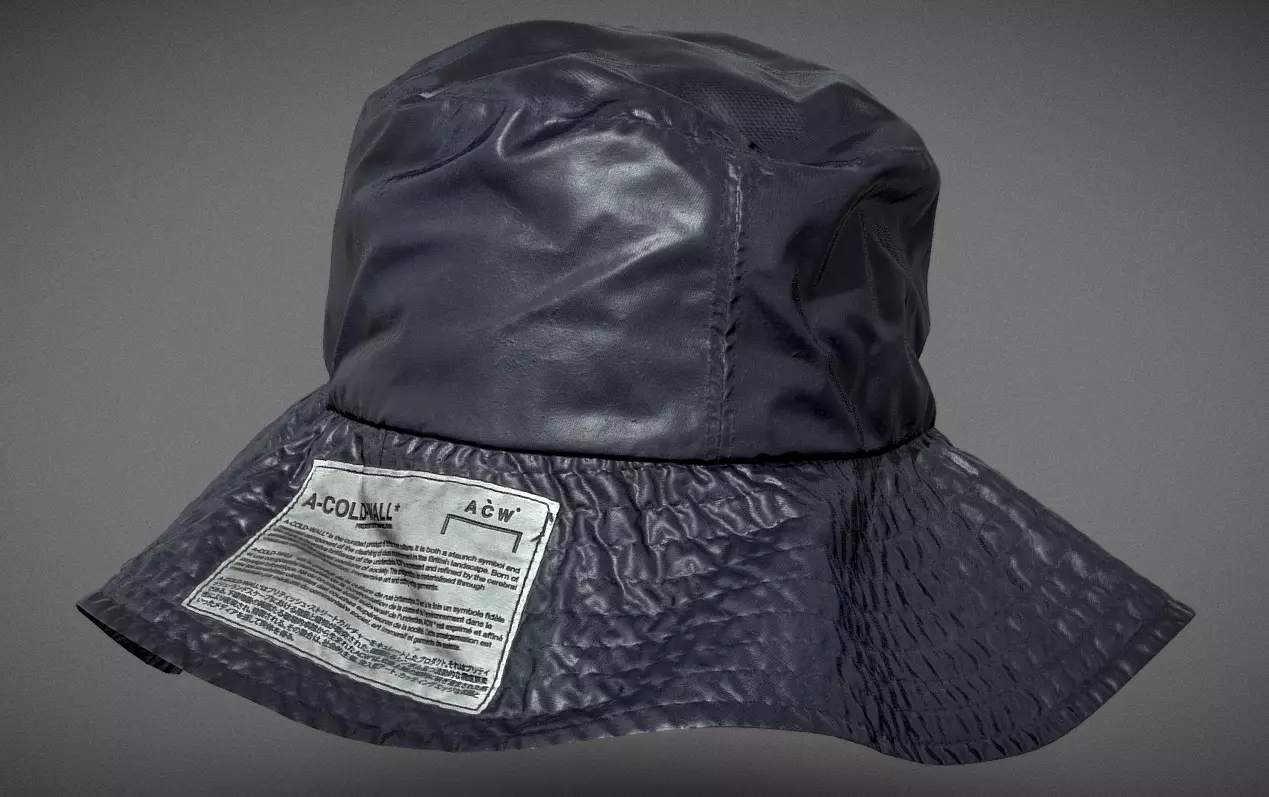 Rain Hat - A-COLD-WALL Low-poly 3D model_0
