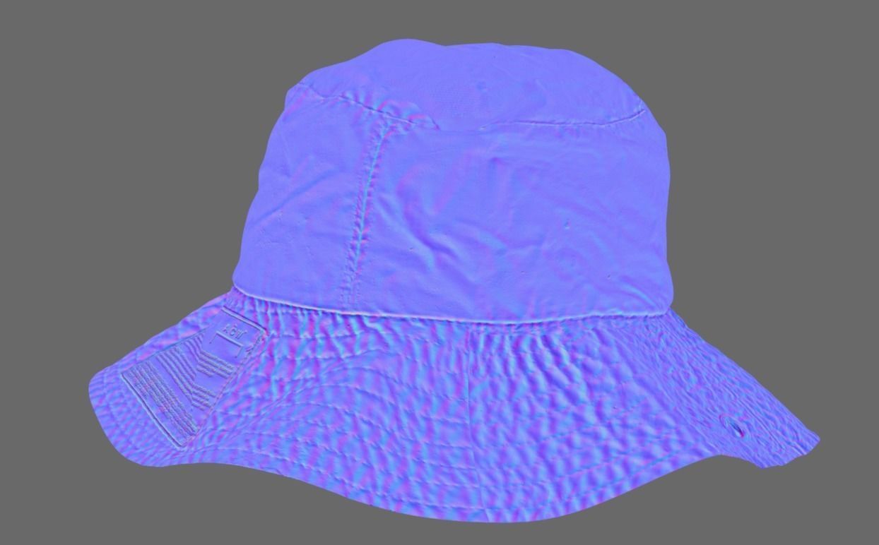 Rain Hat - A-COLD-WALL Low-poly 3D model_6