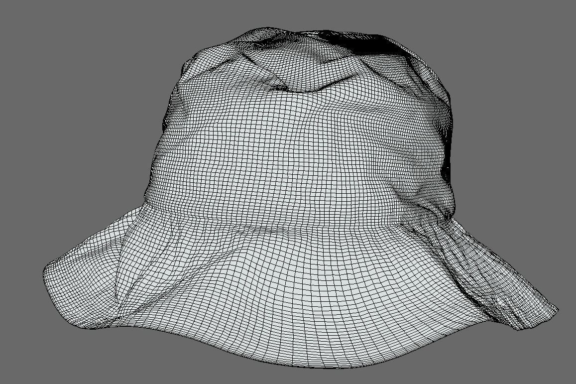 Rain Hat - A-COLD-WALL Low-poly 3D model_4