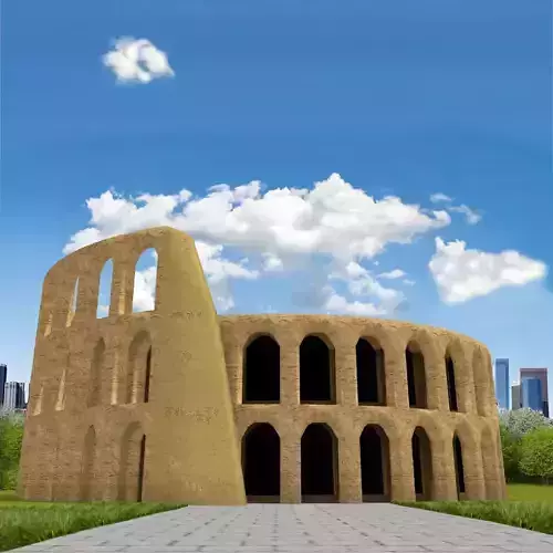 Simple Colosseum 3D model