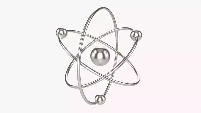 Atomic planetary model 01 3D model