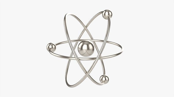 Atomic planetary model 02 3D model