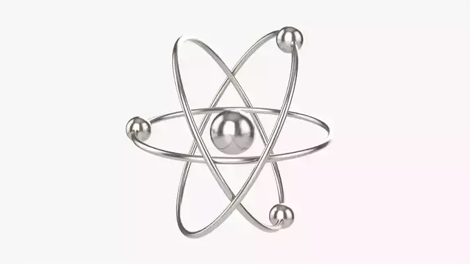 Atomic planetary model 02 3D model