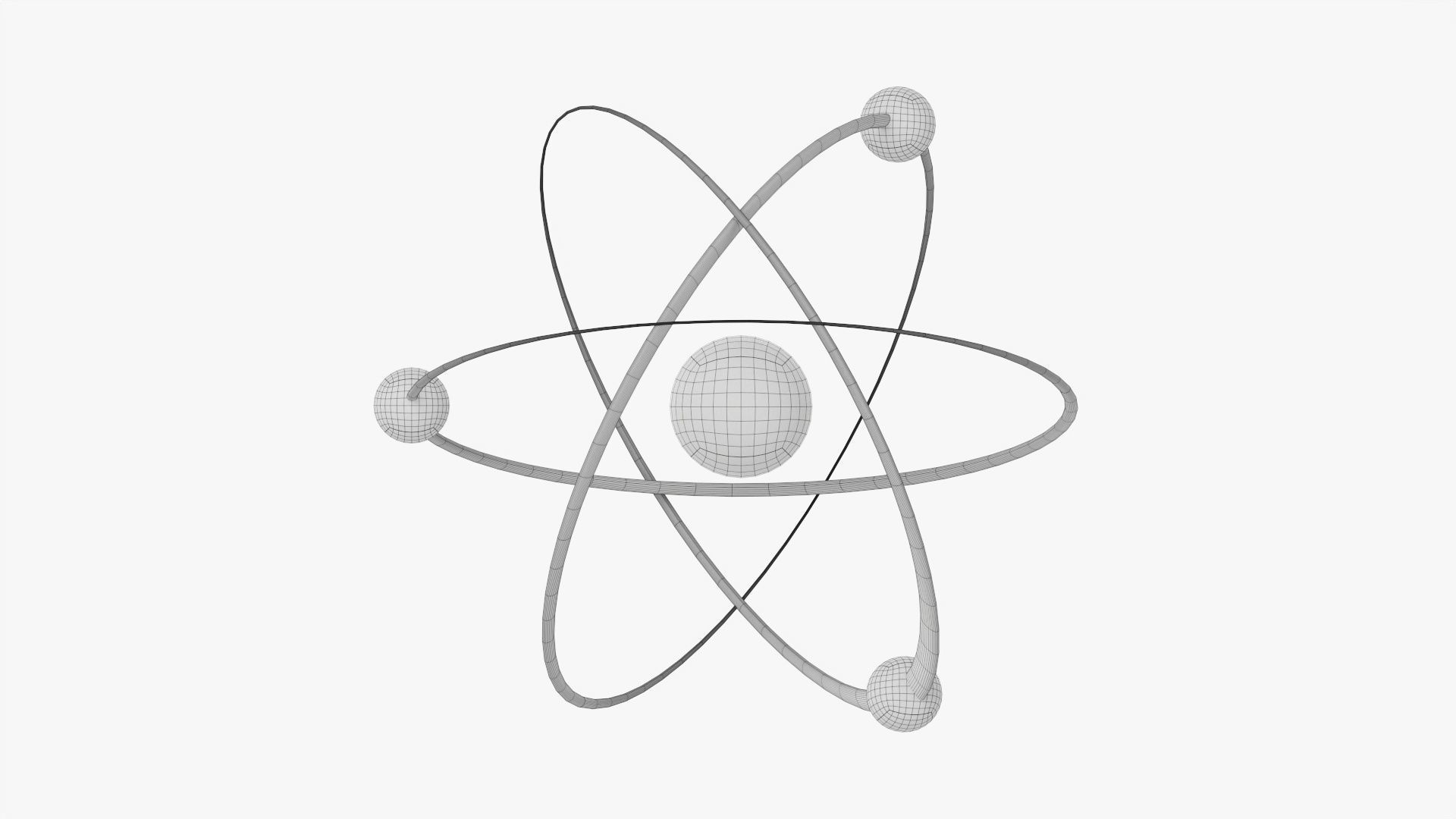 Atomic planetary model 03 3D model_6