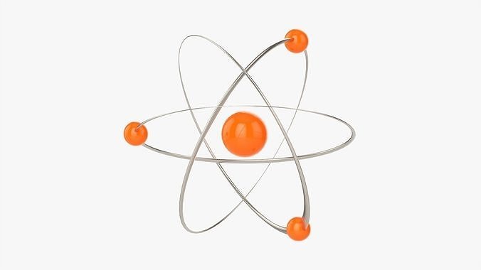 Atomic planetary model 03 3D model
