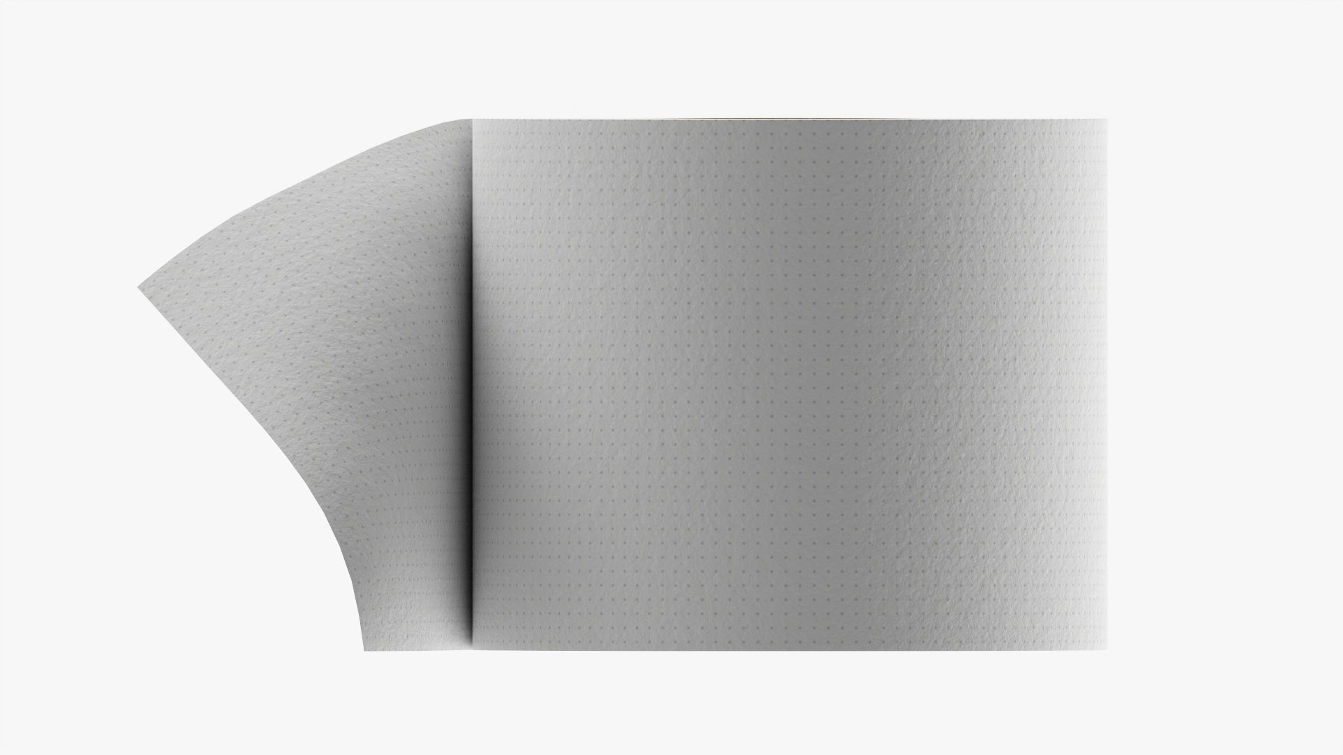 Single toilet paper roll 3D model_3