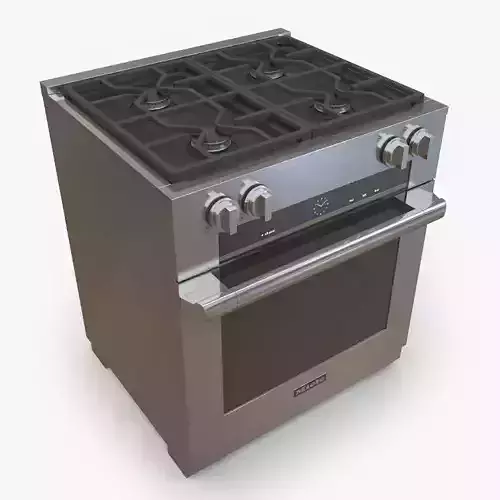 Miele HR 1924 DF 30 Dual Fuel Range 3D model