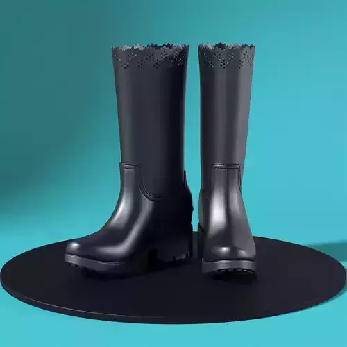 Moncler Simone Rocha Rebekah Rain Boots 3D model