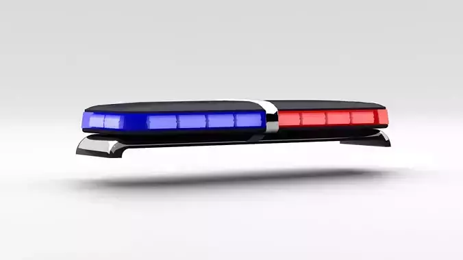police lightbar Free 3D model