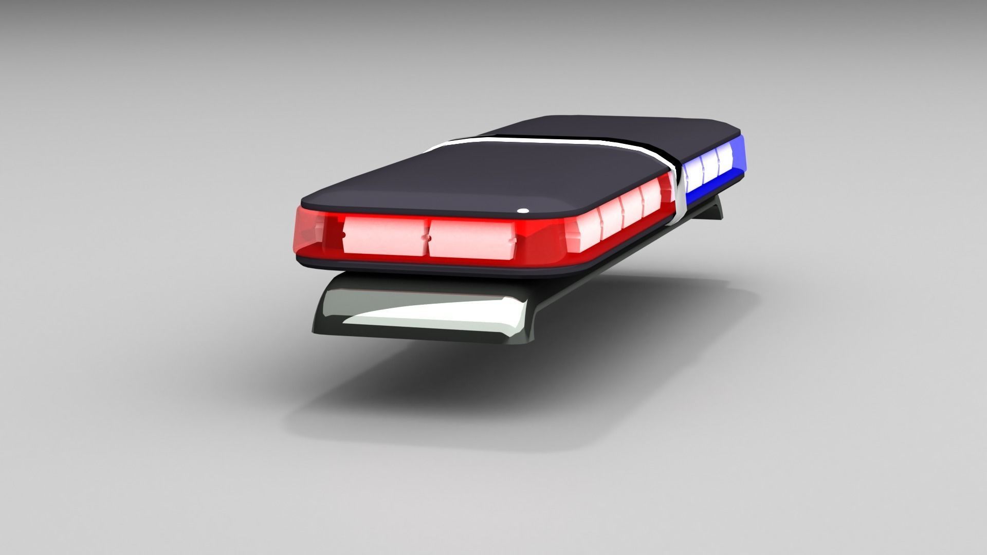 police lightbar Free 3D model_3