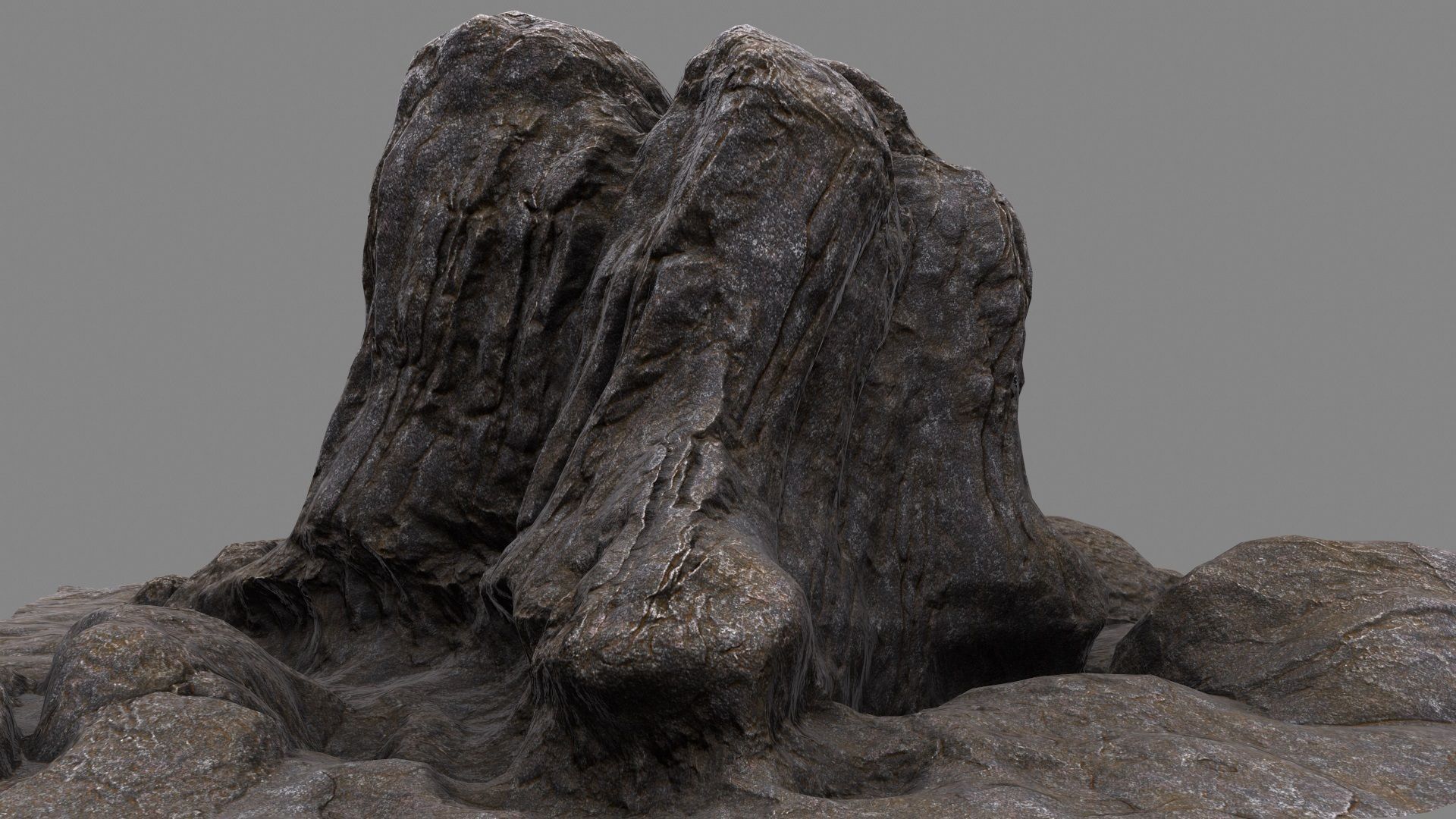 mountain rock 3D model_3