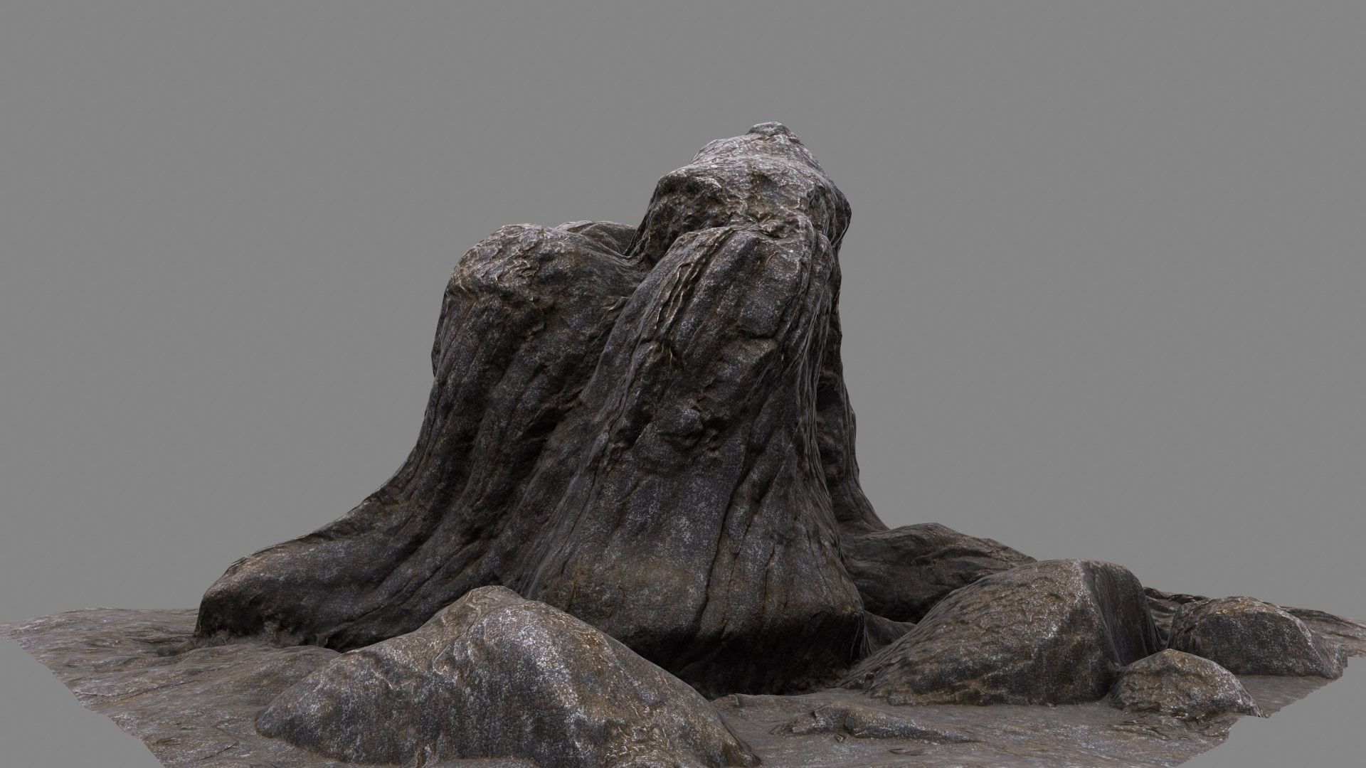 mountain rock 3D model_13