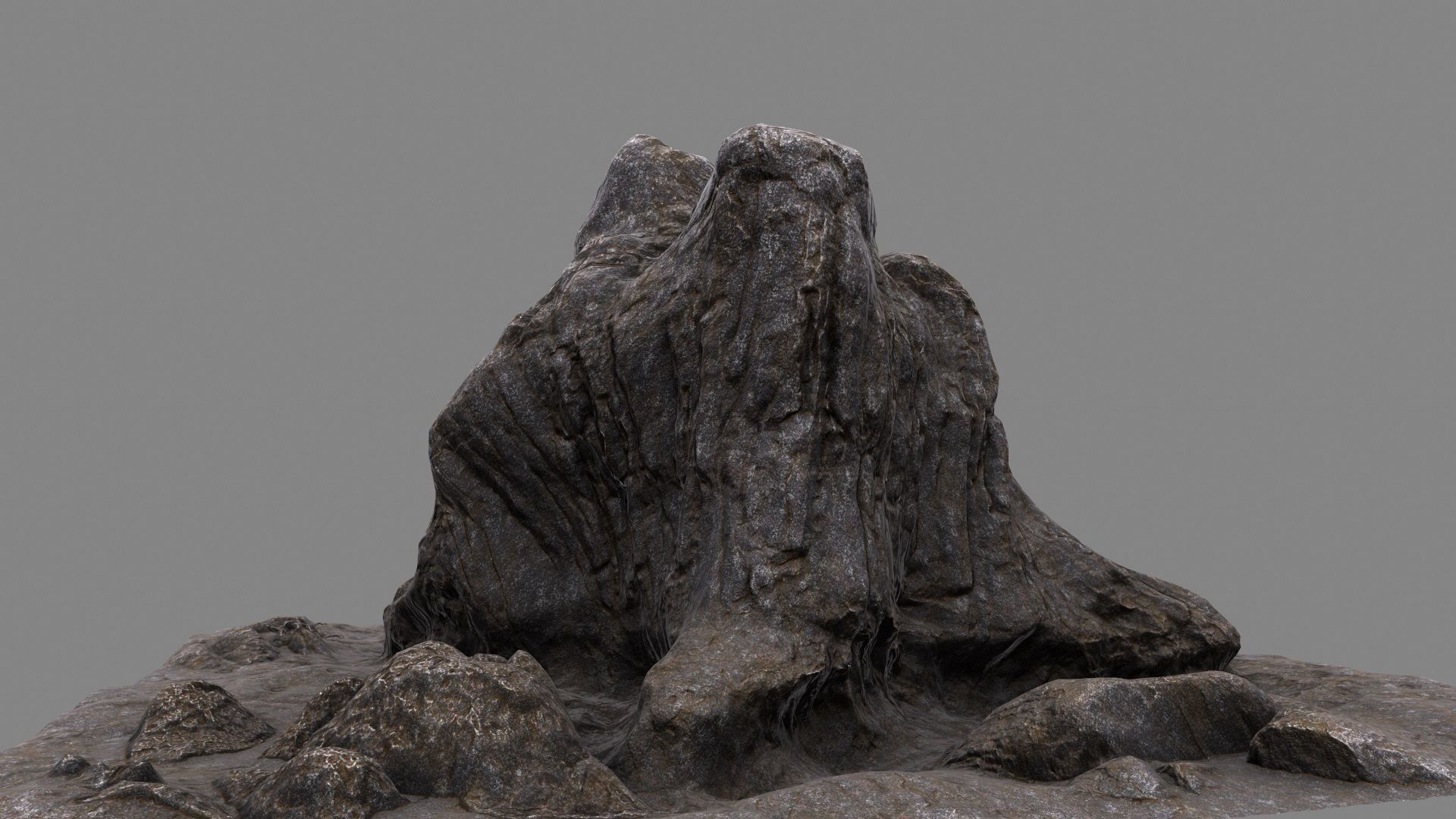 mountain rock 3D model_19