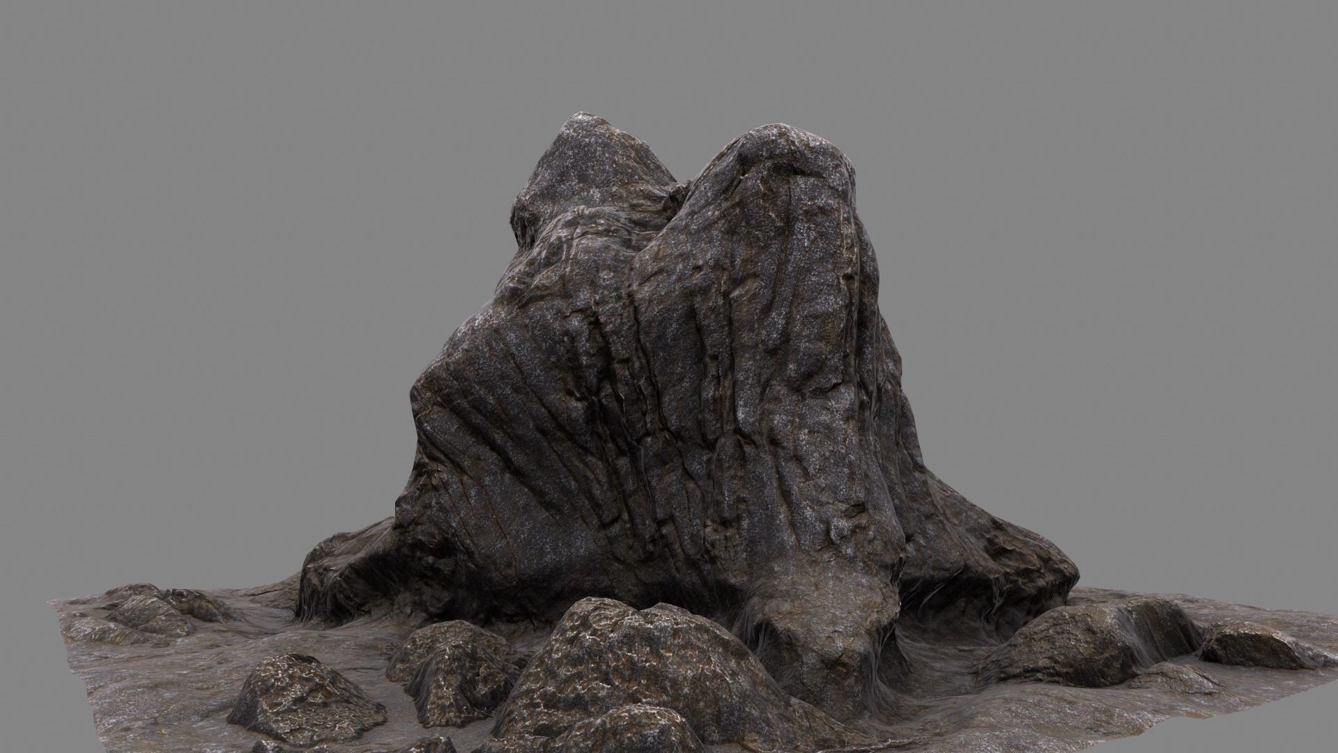 mountain rock 3D model_20