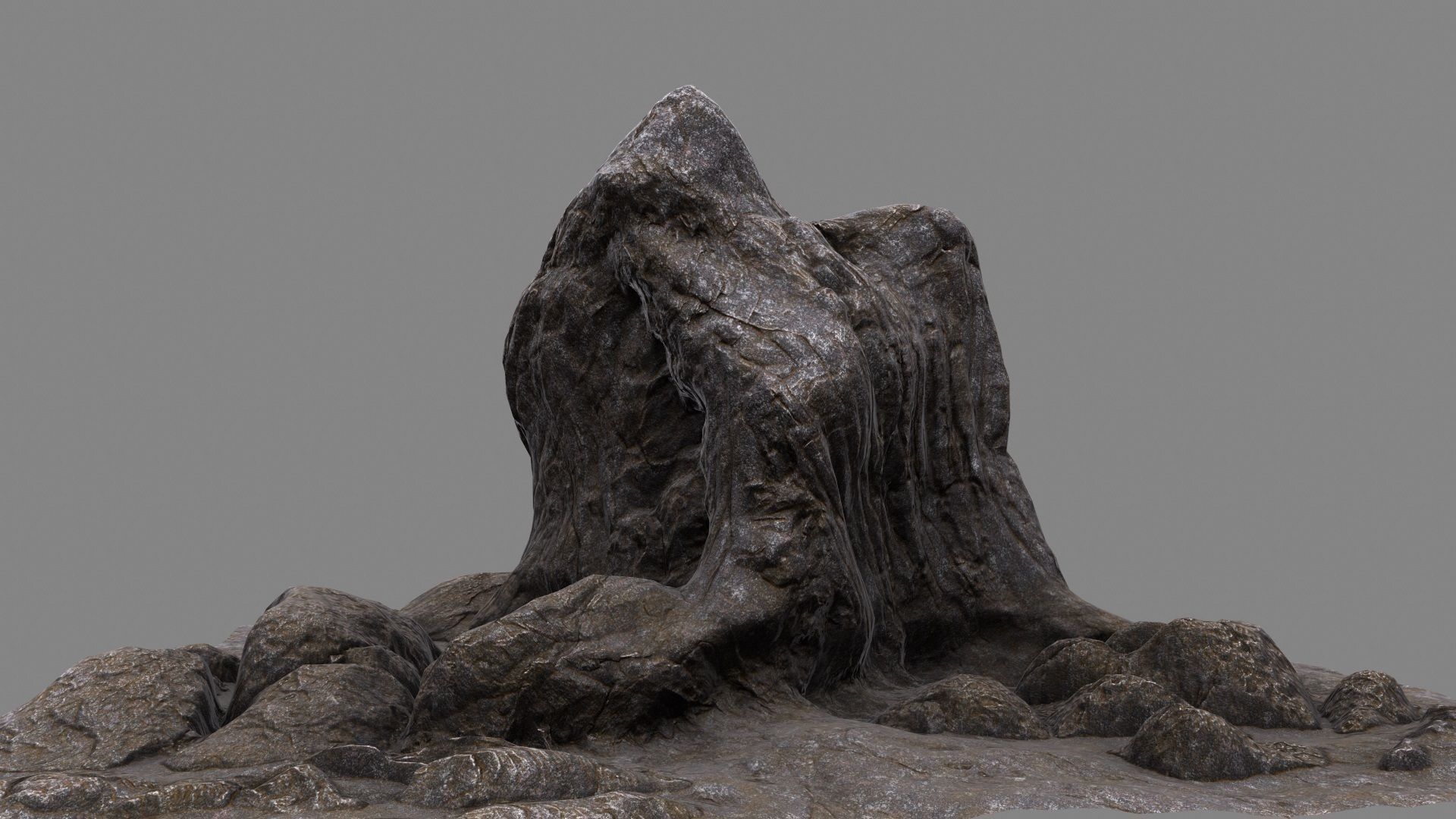 mountain rock 3D model_21