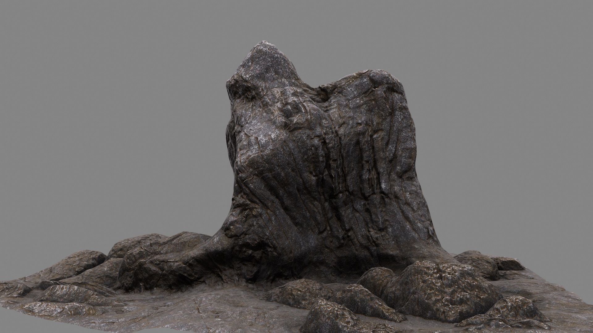 mountain rock 3D model_22