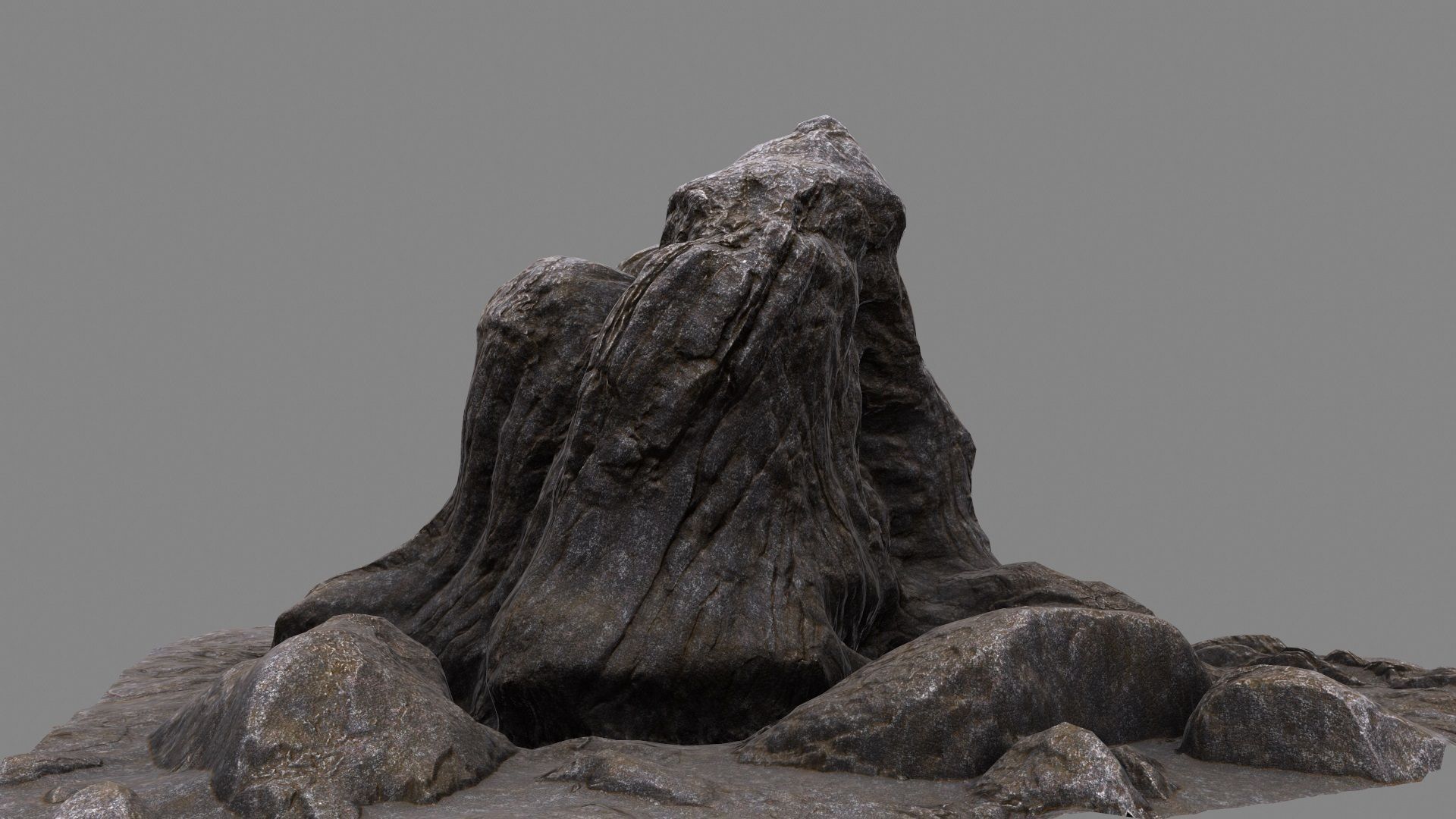 mountain rock 3D model_12