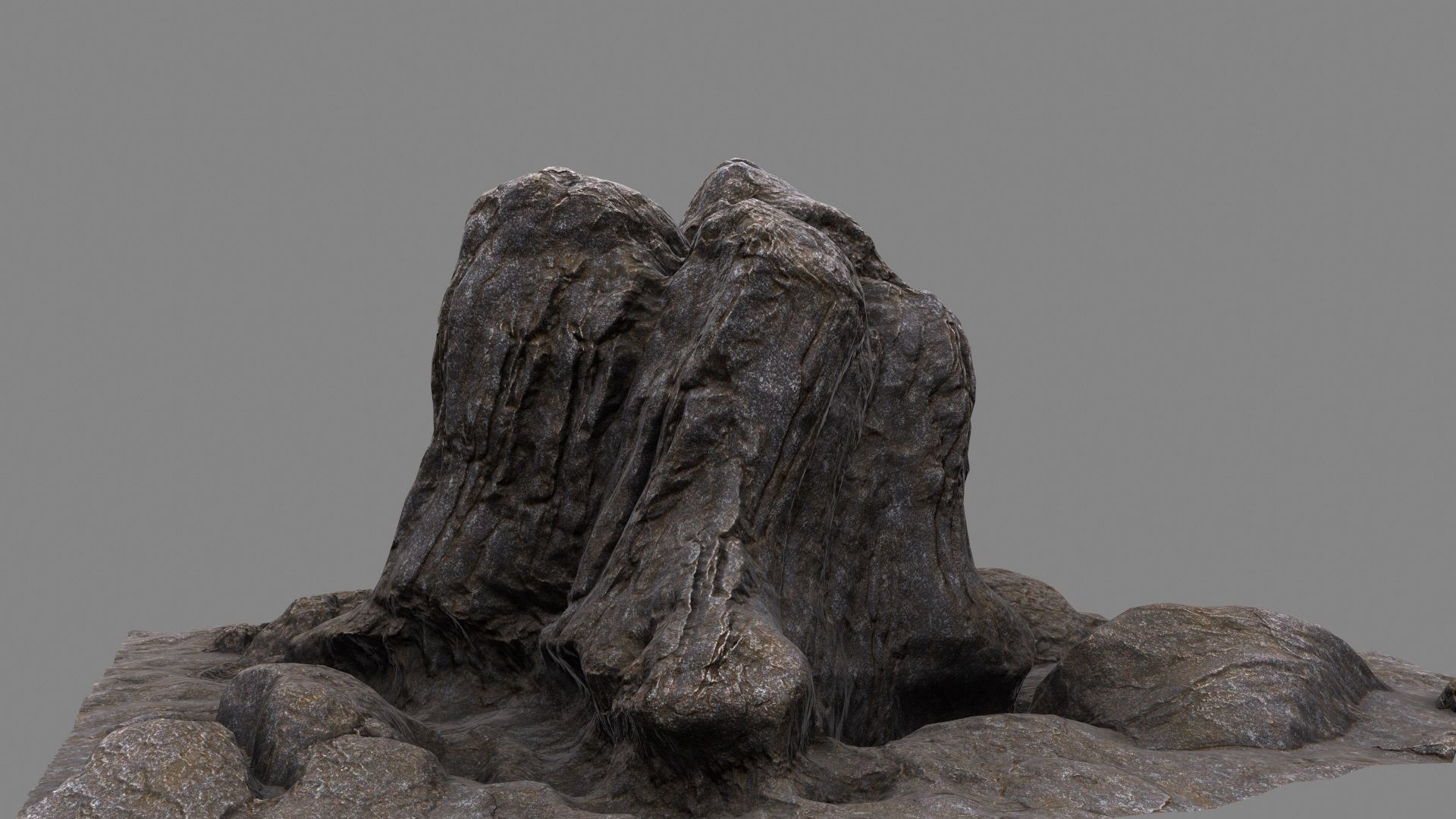 mountain rock 3D model_17