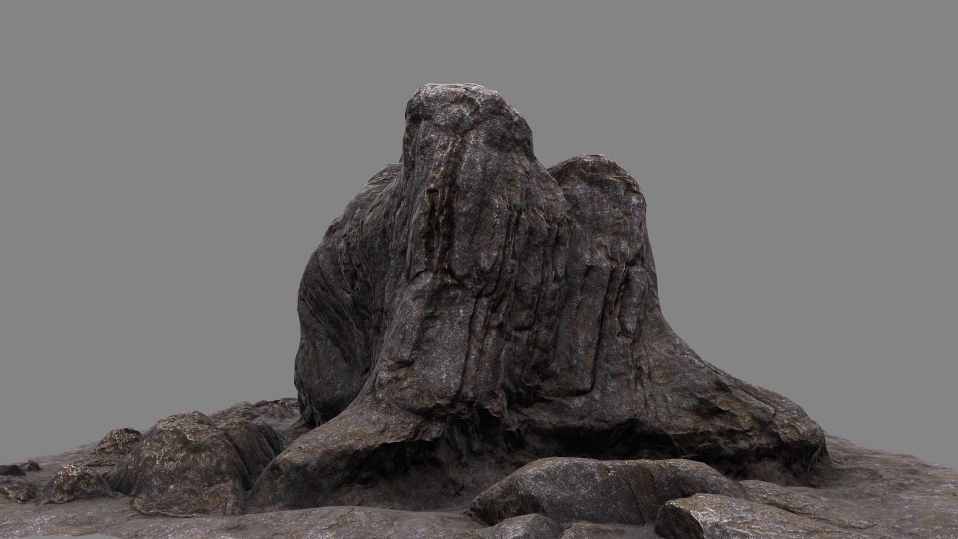 mountain rock 3D model_16