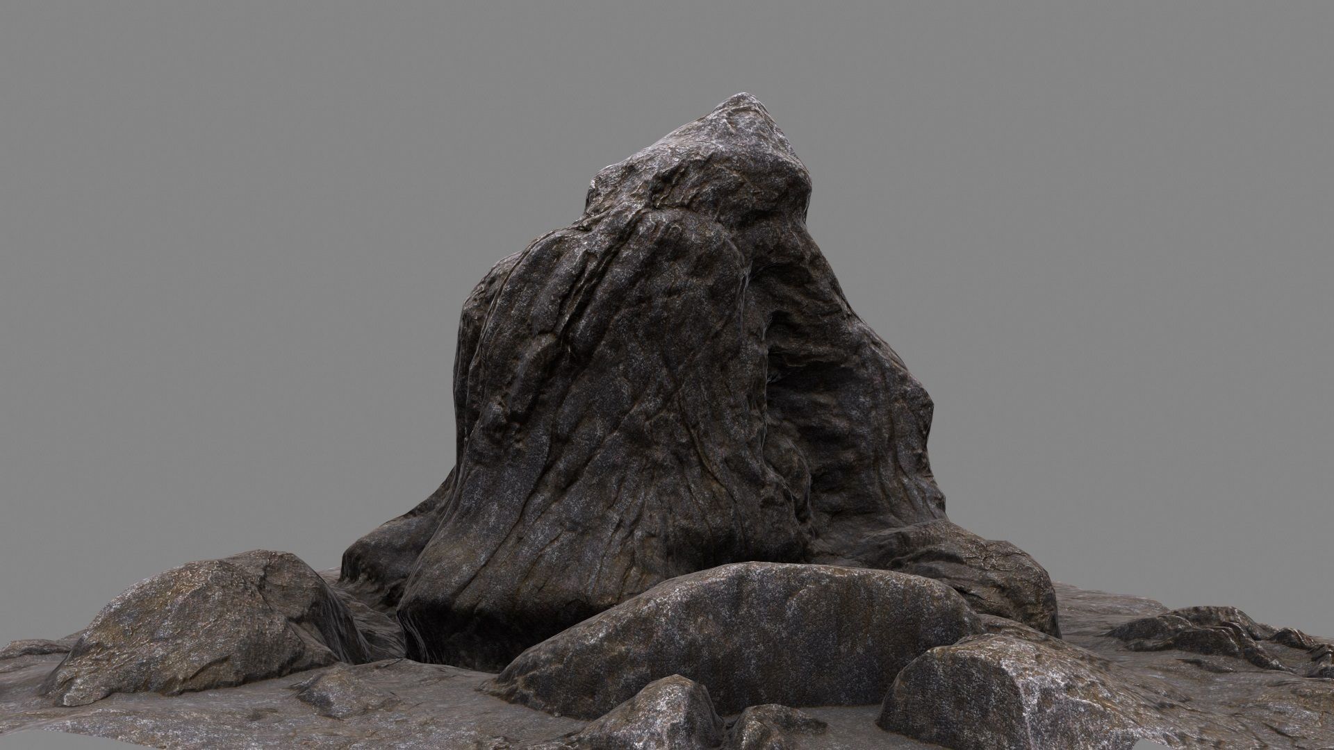 mountain rock 3D model_11