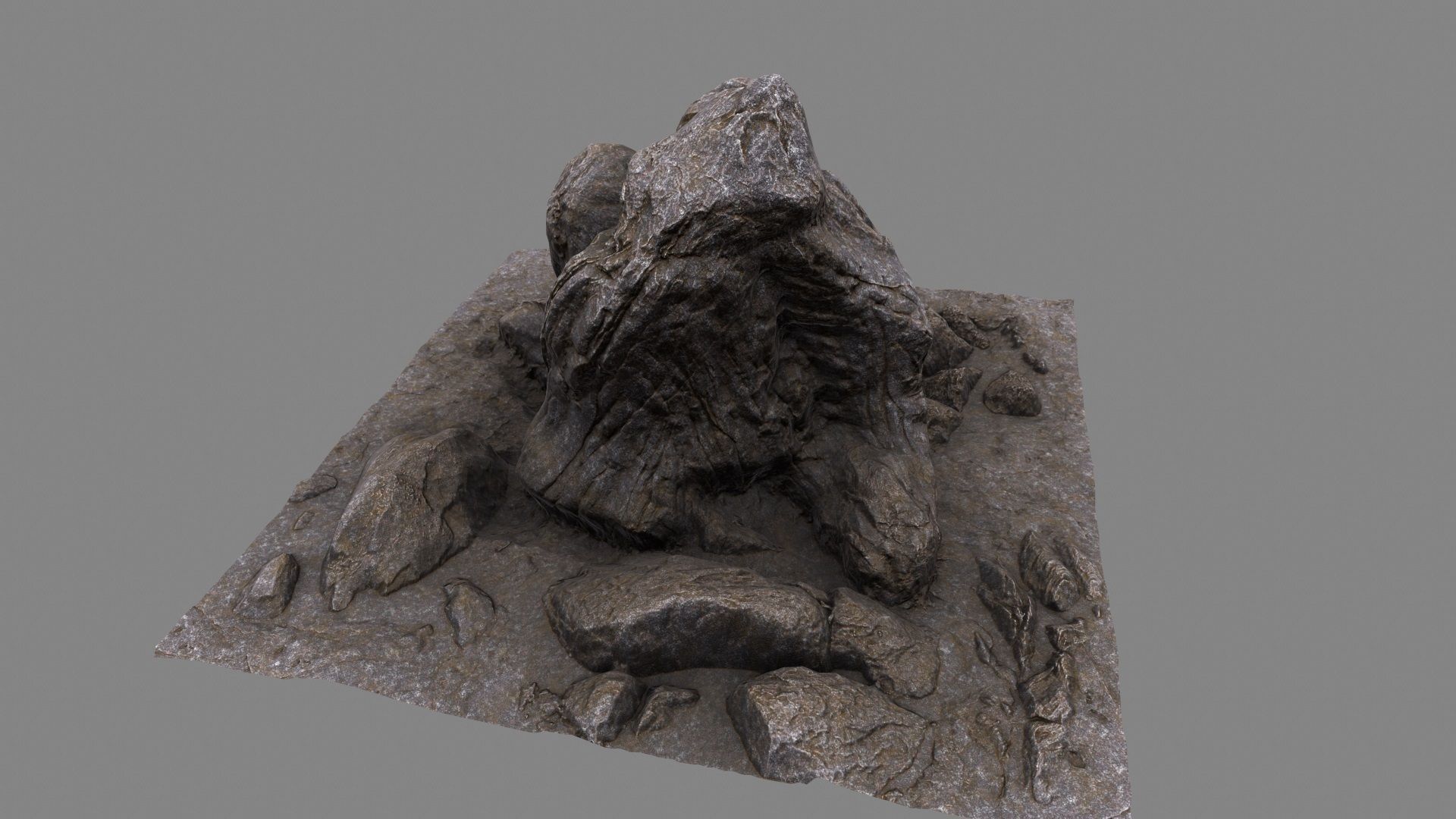 mountain rock 3D model_8