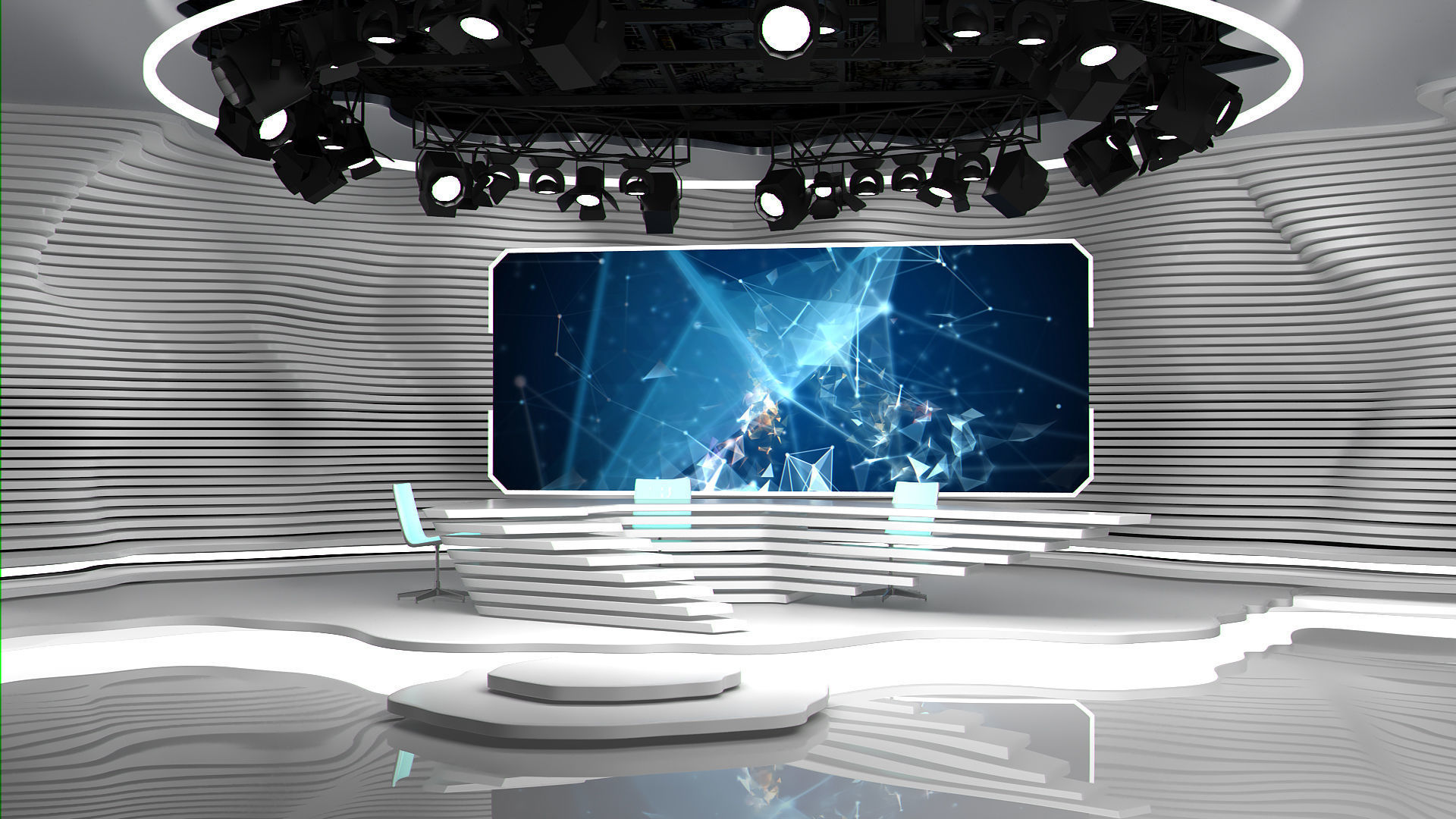 Virtual Studio 23 PBR Low-poly 3D model_1