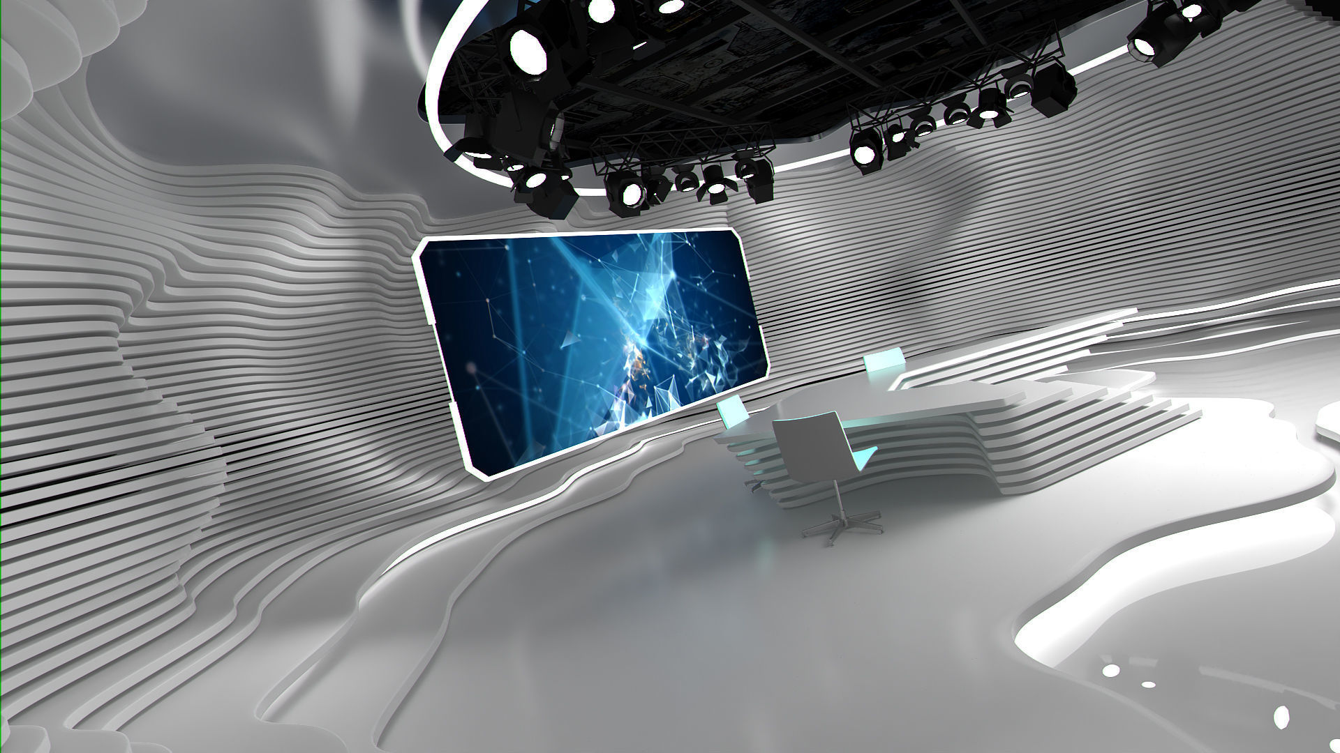 Virtual Studio 23 PBR Low-poly 3D model_4